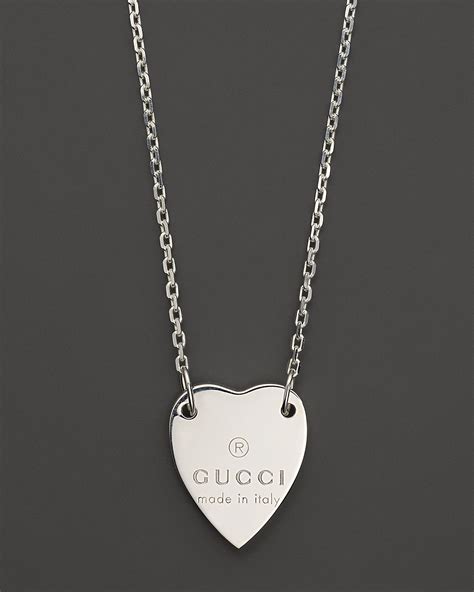 gucci heart necklace sale